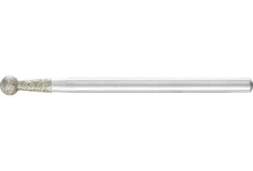 Diamentowa ściernica stożkowa Ø4,0 mm, trzpień Ø3 mm D181 (zgrubna) do usuwania gratów z profili 1
