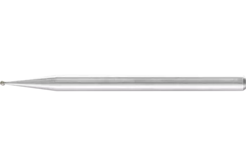 Ściernica trzpieniowa CBN kulista Ø1,0 mm trzpień Ø3 mm B126 (średnia) do grawerowania i gratowania 1