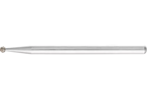 Ściernica trzpieniowa CBN kulista Ø 2,0 mm trzpień Ø 3 mm B126 (średnia) do grawerowania i gratowania 1