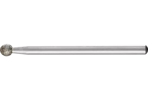 Ściernica trzpieniowa CBN kulista Ø 4,0 mm trzpień Ø 3 mm B126 (średnia) do grawerowania i gratowania 1