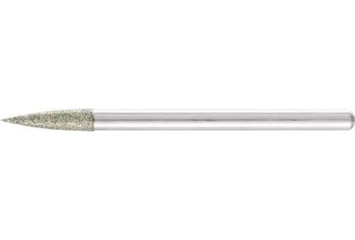 Średnica miejsca szlifowania ostrołukowa Ø 3 x 13 mm trzpień Ø 3 mm D126 (środek) do grawerowania / szlifowania małych otworów 1