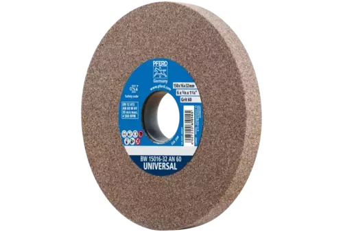 Kamień szlifierski Ø 150 × 16 mm otwór Ø 32 mm A60 do uniwersalnych prac szlifierskich 1