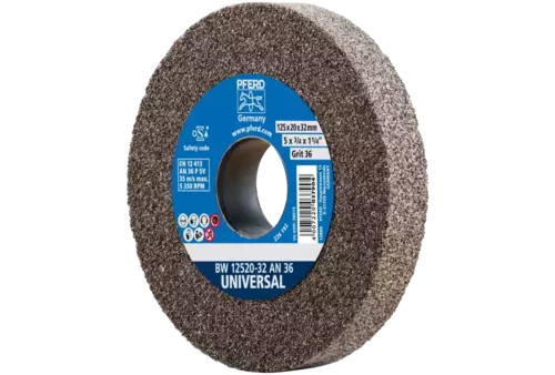 Kamień szlifierski Ø125 × 20 mm otwór Ø32 mm A36 do uniwersalnych prac szlifierskich 1