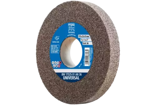 Kamień szlifierski Ø 175 × 25 mm otwór Ø 51 mm A36 do uniwersalnych prac szlifierskich 1