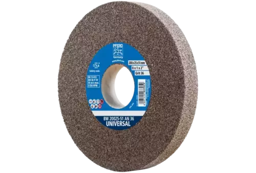 Kamień szlifierski Ø 200 × 25 mm otwór Ø 51 mm A36 do uniwersalnych prac szlifierskich 1