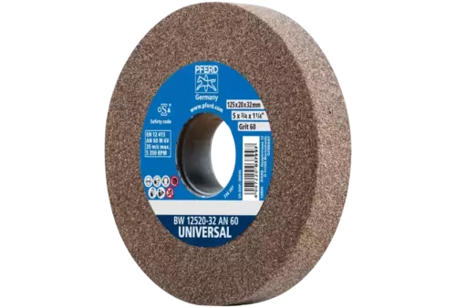 Kamień szlifierski Ø125 × 20 mm otwór Ø32 mm A60 do uniwersalnych prac szlifierskich 1