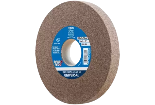 Kamień szlifierski Ø 200 × 25 mm otwór Ø 51 mm A60 do uniwersalnych prac szlifierskich 1