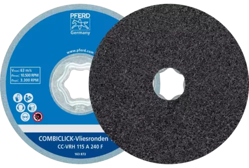 Twarde krążki filcowe COMBICLICK CC Ø 115 mm A240F do szlifu dokładnego i wykończeniowego za pomocą szlifierki kątowej 1