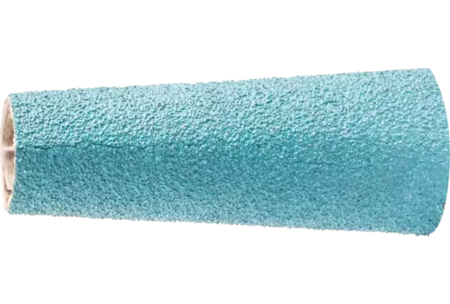 Opaska ścierna cyrkon GSB stożkowa Ø14-21 × 63 mm Z80 do szlifu zgrubnego na stali 1