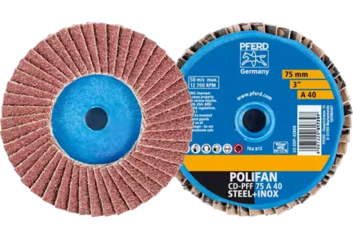 COMBIDISC Mini-POLIFAN Korund CD Ø 75 mm A40 do zastosowań uniwersalnych 1