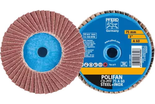 COMBIDISC Mini-POLIFAN Korund CD Ø 75 mm A60 do zastosowań uniwersalnych 1