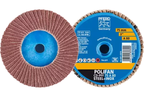 COMBIDISC Mini-POLIFAN Korund CD Ø 75 mm A80 do zastosowań uniwersalnych 1