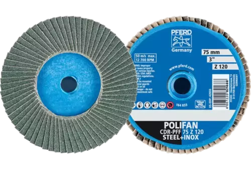 COMBIDISC Zirkon Mini-POLIFAN CD Ø 75 mm Z120 do stali hartowanej 1