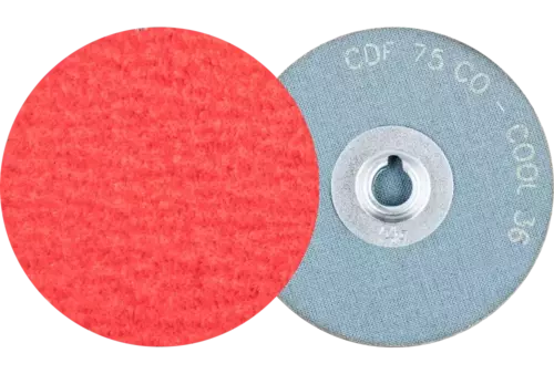 Minitarcza włókninowa COMBIDISC z ziarnem ceramicznym CDF Ø 75 mm CO-COOL36 do stali i stali nierdzewnej 1