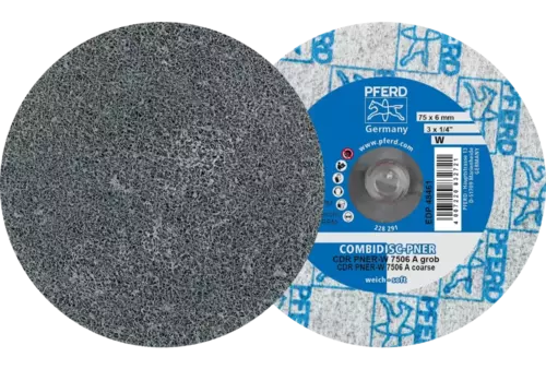 Prasowany wykrój włókninowy COMBIDISC CDR PNER Ø 75 mm miękki A gruboziarnisty do wykańczania 1