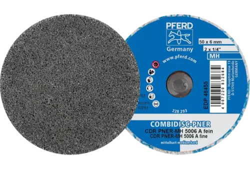 Prasowany wykrój włókninowy COMBIDISC CDR PNER Ø 50 mm średnio twardy A drobnoziarnisty do wykańczania 1