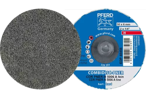 Prasowany wykrój włókninowy COMBIDISC CDR PNER Ø 50 mm twardy A drobnoziarnisty do wykańczania 1