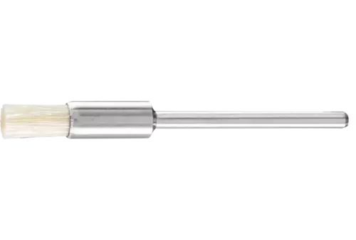 Miniaturowa szczotka-pędzelek PBU Ø5 mm trzpień Ø2,34 mm biała szczecina 1