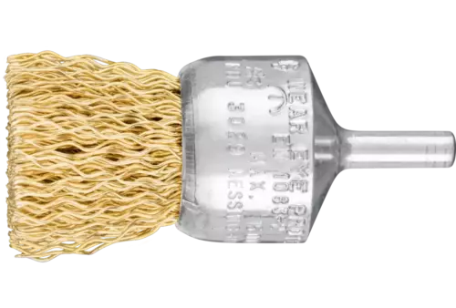 Niepleciona szczotka-pędzelek PBU Ø30 mm trzpień Ø6 mm drut mosiężny Ø0,50 1