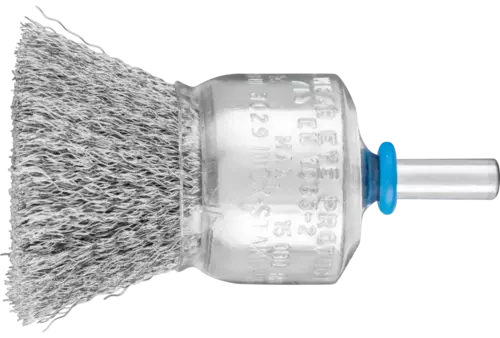 Niepleciona szczotka-pędzelek PBU Ø30 mm trzpień Ø6 mm drut ze stali nierdzewnej Ø0,15 1
