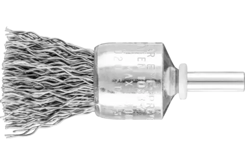 Niepleciona szczotka-pędzelek PBU Ø20 mm trzpień Ø6 mm drut stalowy Ø0,50 mm 1