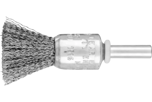Niepleciona szczotka-pędzelek PBU Ø15 mm trzpień Ø6 mm drut stalowy Ø0,20 1