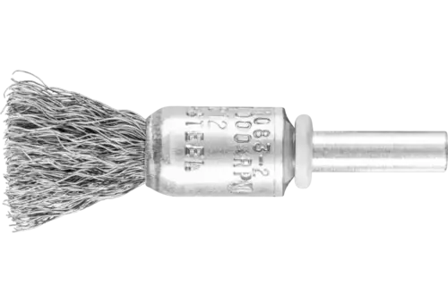 Niepleciona szczotka-pędzelek PBU Ø13 mm trzpień Ø6 mm drut stalowy Ø0,20 1