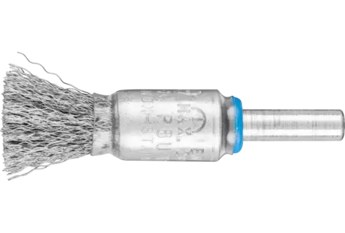 Niepleciona szczotka-pędzelek PBU Ø13 mm trzpień Ø6 mm drut ze stali nierdzewnej Ø0,15 1