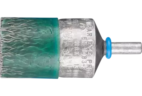 Wulkanizowana szczotka pędzelkowa niepleciona PBV Ø30 mm trzpień Ø6 mm drut stalowy Ø0,35 1