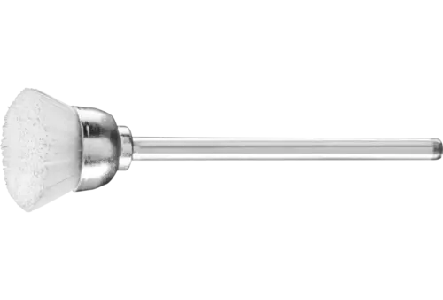 Miniaturowa szczotka garnkowa TBU Ø15 mm trzpień Ø2,34 mm włosie z tworzywa sztucznego Ø0,15 1