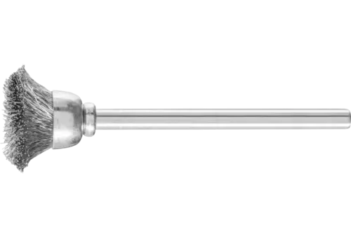 Miniaturowa szczotka garnkowa TBU Ø15 mm trzpień Ø3 mm drut ze stali nierdzewnej Ø0,10 1