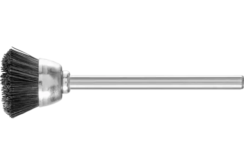 Miniaturowa szczotka garnkowa TBU Ø18 mm trzpień Ø3 mm czarna szczecina 1