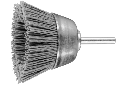 Szczotka garnkowa niepleciona TBU Ø60 mm trzpień Ø6 mm włókno SiC Ø0,90 ziarno 180 1