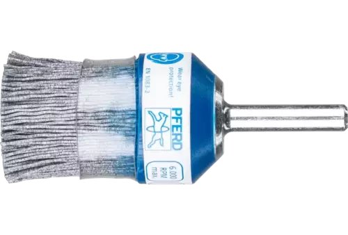 SZCZOTKI KOMPOZYTOWE pędzelkowe FLEX RBUP Ø 28 mm, trzpień Ø 6 mm, włókno SiC Ø 0,55 mm, ziarno 120, stacjonarne 1
