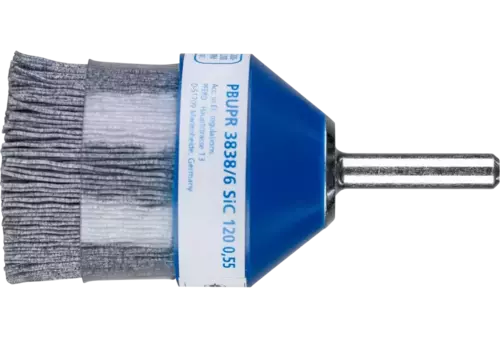 SZCZOTKI KOMPOZYTOWE pędzelkowe FLEX RBUP Ø 38 mm, trzpień Ø 6 mm, włókno SiC Ø 0,55 mm, ziarno 120, stacjonarne 1