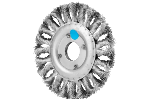 Szczotka tarczowa COMBITWIST INOX-TOTAL RBGIT Ø 115 x 12 x 22,2 mm, drut ze stali nierdzewnej Ø 0,35 mm do szlifierki kątowej 1