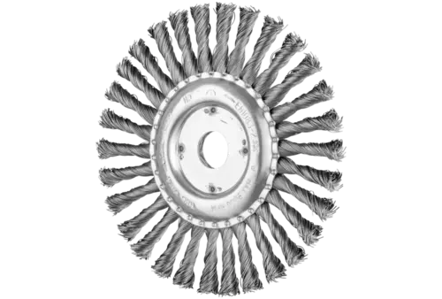 Szczotka tarczowa pleciona RBG Ø 178 × 13 × 22,2 mm, drut stalowy Ø 0,50 mm do szlifierki kątowej 1