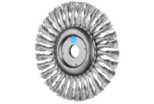 Szczotka tarczowa pleciona RBG Ø 178 × 13 × 22,2 mm, drut ze stali nierdzewnej Ø 0,35 mm do szlifierki kątowej 1