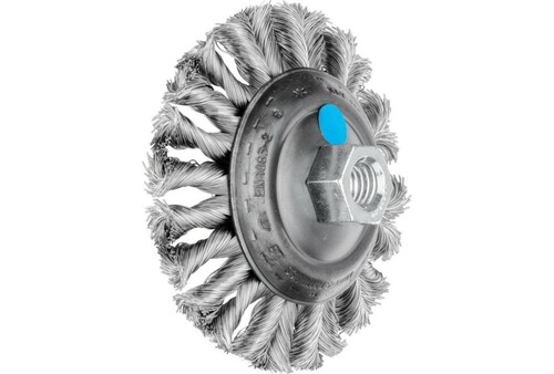 5 x Szczotka stożkowa pleciona COMBITWIST KBG Ø 100 x 13 mm M14, drut ze stali nierdzewnej Ø 0,35 mm do szlifierki kątowej 1