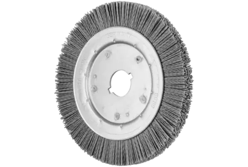 Szczotka tarczowa wąska niepleciona RBU Ø200 × 16xvariable otwór, włókno SiC Ø0,90 ziarno 180 1