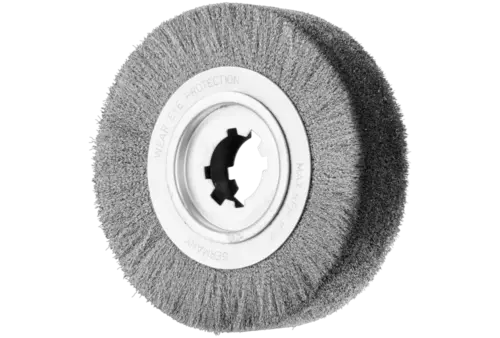Szczotka do usuwania gratów, niepleciona RBUØ250 × 60 × 50,8 mm, otwór, drut pleciony ze stali nierdzewnej Ø0,20 mm 1