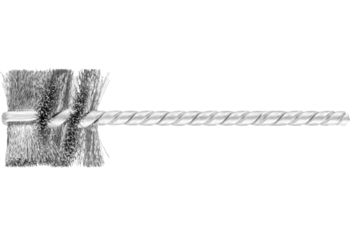 Szczotka wewnętrzna IBU Ø25 × 25 mm trzpień Ø3,8 mm drut stalowy Ø0,12 1