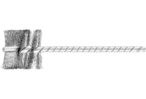 Szczotka wewnętrzna IBU Ø25 × 25 mm trzpień Ø3,8 mm drut ze stali nierdzewnej Ø0,12 1
