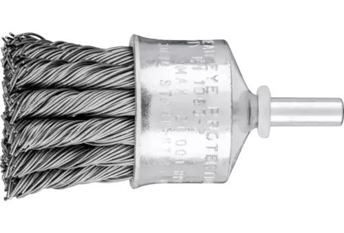 Pleciona szczotka-pędzelek POS PBG Ø30 mm trzpień Ø6 mm drut stalowy Ø0,50 1