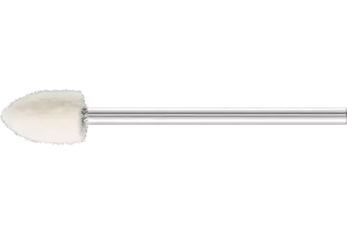 Średnio twarde filcowe trzpienie polerskie o kształcie ostrostożkowym Ø 6 × 10 mm trzpień Ø 2,35 mm 1