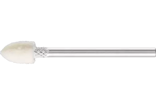 Twarde filcowe trzpienie polerskie o kształcie ostrostożkowym Ø 6 × 10 mm trzpień Ø 3 mm 1