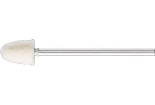 Średnio twarde filcowe trzpienie polerskie o kształcie stożkowym Ø 6 × 10 mm trzpień Ø 2,35 mm 1