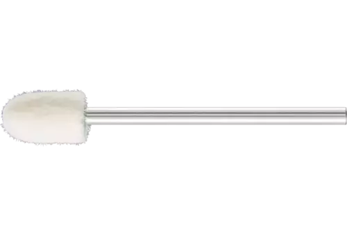 Średnio twarde filcowe trzpienie polerskie o kształcie kulisto-walcowym Ø 6 × 10 mm trzpień Ø 2,35 mm 1