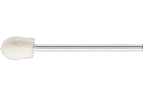 Średnio twarde filcowe trzpienie polerskie o kształcie kropli Ø6 × 10 mm trzpień Ø2,35 mm 1