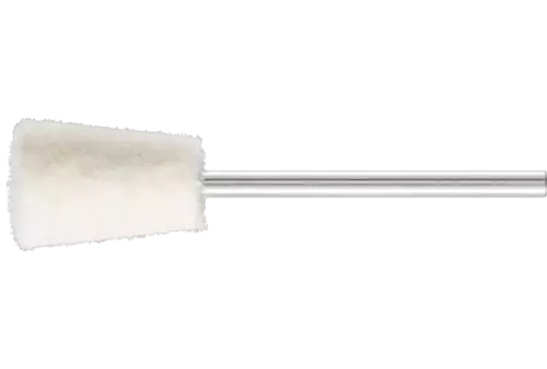 Średnio twarde filcowe trzpienie polerskie o kształcie kątowym Ø10 × 15 mm trzpień Ø2,35 mm 1